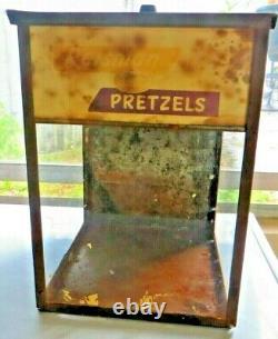 Reiman Pretzels Square Glass General Store Counter Display Self Serve Jar