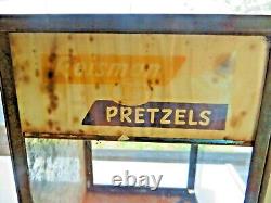 Reiman Pretzels Square Glass General Store Counter Display Self Serve Jar