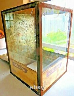 Reiman Pretzels Square Glass General Store Counter Display Self Serve Jar