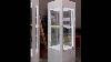 Retail Store Display Tower Cabinet With Clear Tempered Glass Side Panel And Shelves