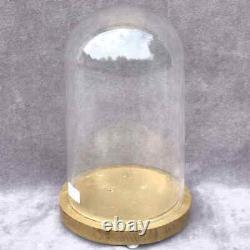 Retro round glass dome 7.87 x 4.72 bell jar 20 x12cm cloche interior decoration