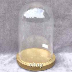 Retro round glass dome 7.87 x 4.72 bell jar 20 x12cm cloche interior decoration