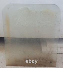 Revlon Store Display Glass Advertisment Hair Salon 1940 1950 Movie Prop Vintage