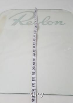 Revlon Store Display Glass Advertisment Hair Salon 1940 1950 Movie Prop Vintage