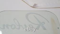 Revlon Store Display Glass Advertisment Hair Salon 1940 1950 Movie Prop Vintage