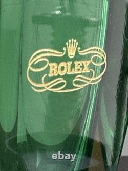 Rolex Glass Store Display flower Vase Vintage Object