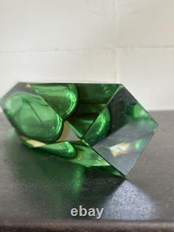 Rolex Glass Store Display flower Vase Vintage Object Used from Japan