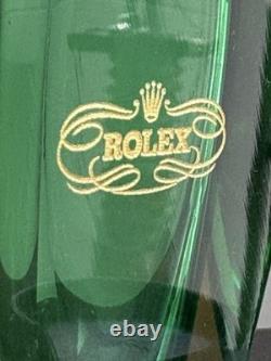 Rolex Glass Store Display flower Vase Vintage Object Used from Japan
