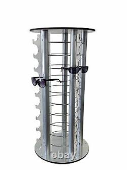 Round Counter Eyewear Stand Mirrors 50-Pair Sunglass Reading Glass Retail Store