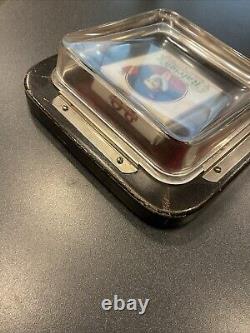 SCARCE ORIGINAL BOX, VINTAGE GLASS CHANGE TRAY, RALEIGH CIGARETTES 1920's