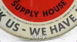 SCULLY PRODUCTS Industrial Advertising Store Display Thermometer. Pam Clock Co