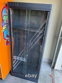 SEGA Video Game STORE DISPLAY Lighted Cabinet Metal & Glass (Genesis CD Saturn)