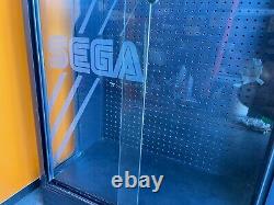 SEGA Video Game STORE DISPLAY Lighted Cabinet Metal & Glass (Genesis CD Saturn)