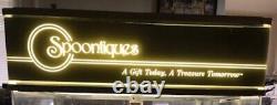 SPOONTIQUES COLLECTIBLE FIGURINE DISPLAY CASE LIGHTS-UP ROTATE SHELF Plexiglass