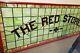 Stained Glass Windowithdisplay/logo The Red Store Large! 8 Feet By 3.5 Feet
