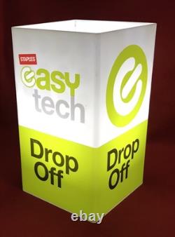 STAPLES easy tech Drop Off Register Light Shade 14 Plexiglass Cover