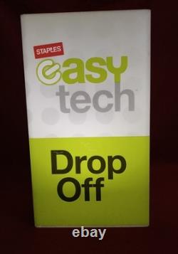 STAPLES easy tech Drop Off Register Light Shade 14 Plexiglass Cover