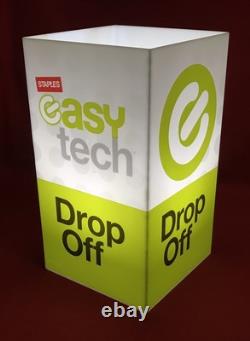 STAPLES easy tech Drop Off Register Light Shade 14 Plexiglass Cover