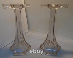 SUN PURPLE Glass Shelf Riser Pedestal Stand Shelf Support 12 Tall CHIP Vintage