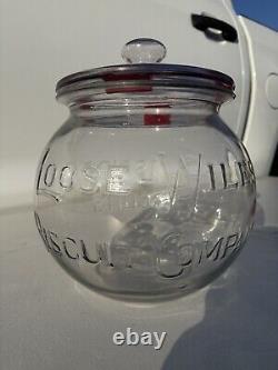 SUNSHINE BISCUITS LOOSE WILES BISCUIT COMPANY Country Store Glass Countertop Jar