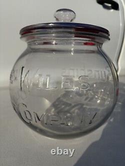 SUNSHINE BISCUITS LOOSE WILES BISCUIT COMPANY Country Store Glass Countertop Jar