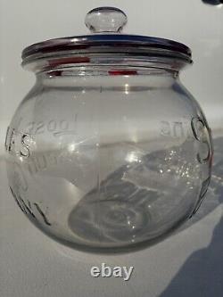 SUNSHINE BISCUITS LOOSE WILES BISCUIT COMPANY Country Store Glass Countertop Jar