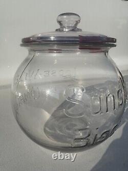 SUNSHINE BISCUITS LOOSE WILES BISCUIT COMPANY Country Store Glass Countertop Jar