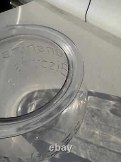 SUNSHINE BISCUITS LOOSE WILES BISCUIT COMPANY Country Store Glass Countertop Jar