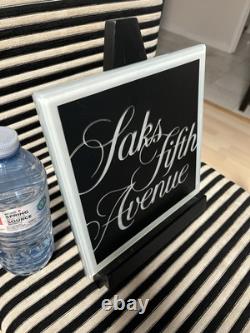 Saks Fifth Avenue Department Store Tabletop Display Sign, very Rare