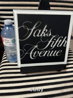 Saks Fifth Avenue Department Store Tabletop Display Sign, very Rare