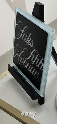 Saks Fifth Avenue Department Store Tabletop Display Sign, very Rare