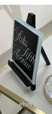 Saks Fifth Avenue Department Store Tabletop Display Sign, very Rare