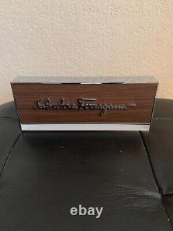 Salvatore Ferragamo Display OFFICIAL DEALER LOGO PLAQUE WITH PLEXIGLASS ACCENT