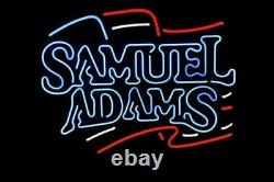 Samuel Adams Blue Neon Font Neon Light Sign Display Store Window Bar Light 19