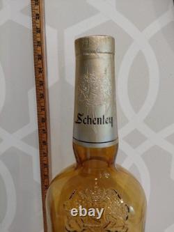 Schenley Whiskey Bottle 26 Glass Bottle Amber Embossed Store Display PA Fresno