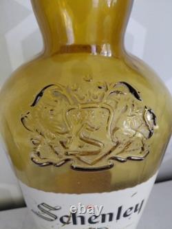 Schenley Whiskey Bottle 26 Glass Bottle Amber Embossed Store Display PA Fresno