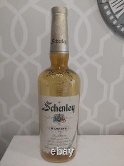 Schenley Whiskey Bottle 26 Glass Bottle Amber Embossed Store Display PA Fresno