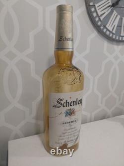 Schenley Whiskey Bottle 26 Glass Bottle Amber Embossed Store Display PA Fresno