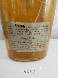 Schenley Whiskey Bottle 26 Glass Bottle Amber Embossed Store Display PA Fresno