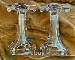 Set of 2 7 Glass Shelf Pedestal / Risers Possibly Westmoreland Mint Cond