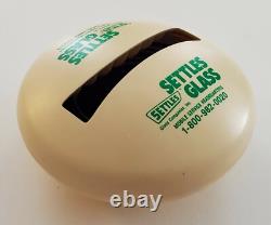 Settles Glass Vintage Sticky Note Holder Store Sign Display Signage Advertising
