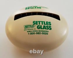 Settles Glass Vintage Sticky Note Holder Store Sign Display Signage Advertising