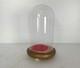 Small Antique Round Hand Blown Glass Dome Globe Steampunk Display Clock 8.07 D