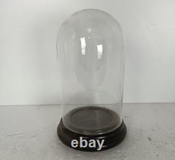 Small Vintage Round Hand Blown Glass Dome Globe Steampunk Display 7.87 D 4.52