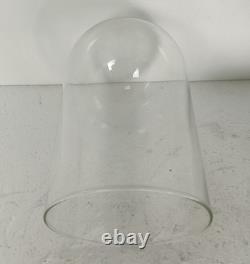 Small Vintage Round Hand Blown Glass Dome Globe Steampunk Display 7.87 D 4.52