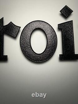 St Croix Store Display Glass Advertising Sign Fishing 25x12 Large