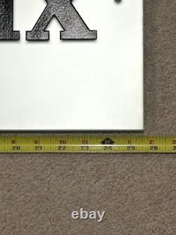 St Croix Store Display Glass Advertising Sign Fishing 25x12 Large