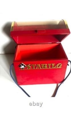 Stabilo Schwan Antique Store Pencil Cabinet With Display Wood, Plexiglass