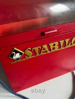 Stabilo Schwan Antique Store Pencil Cabinet With Display Wood, Plexiglass