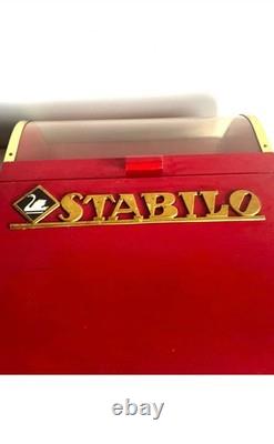 Stabilo Schwan Antique Store Pencil Cabinet With Display Wood, Plexiglass